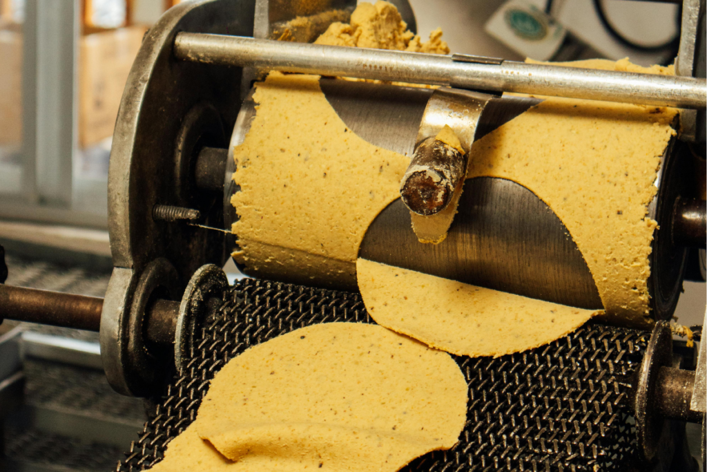 Bakery machine rollers