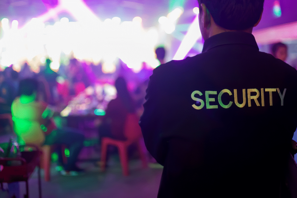 door supervisor security personnel at a venue