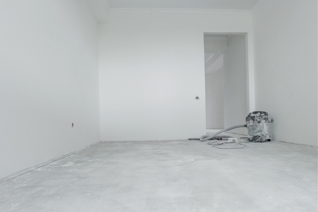 A decorated room in an apartment