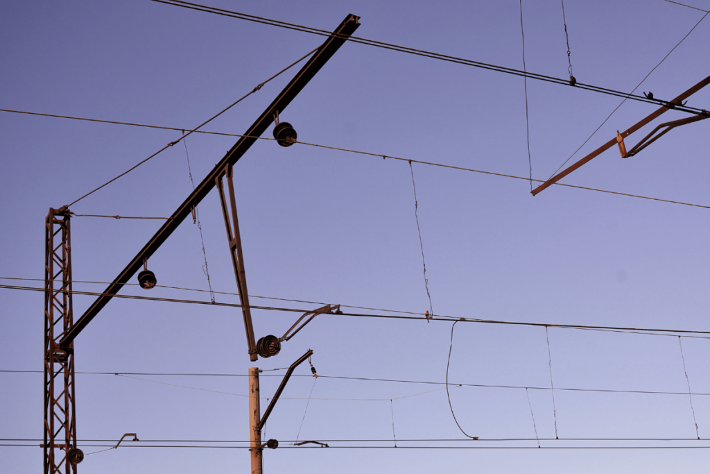overhead power lines